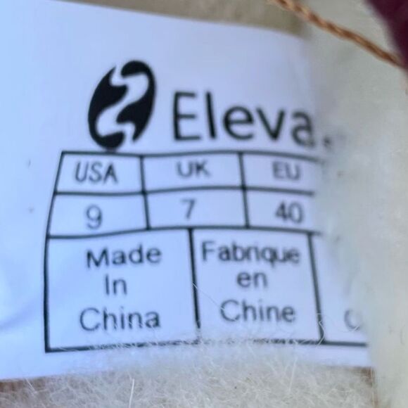 NWT New Elevates Tan Suede Slip-On Platform Slippers/Shoes w/Red Trim 9 - Picture 9 of 11